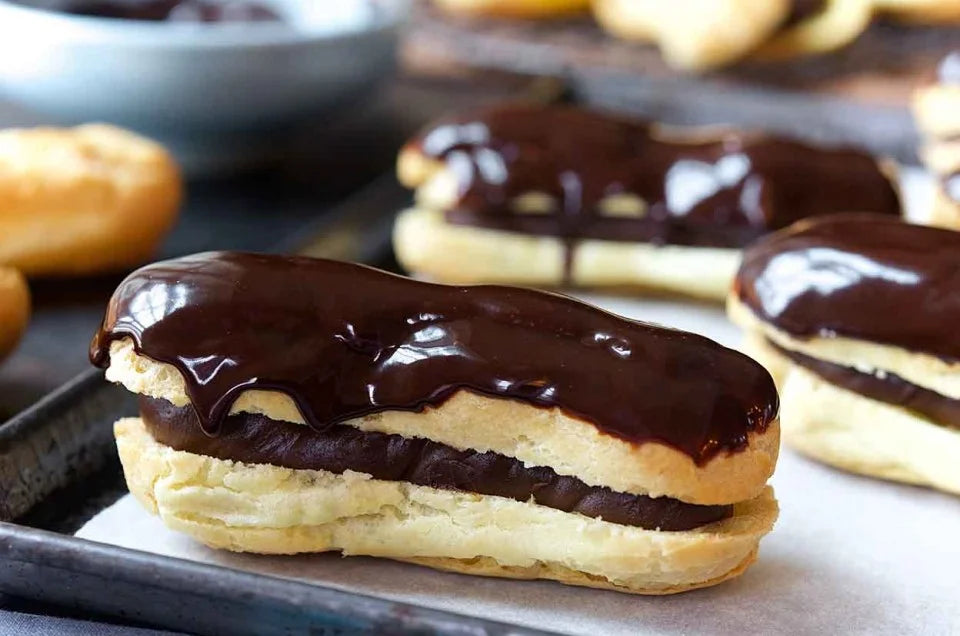 Dark Chocolate Éclairs