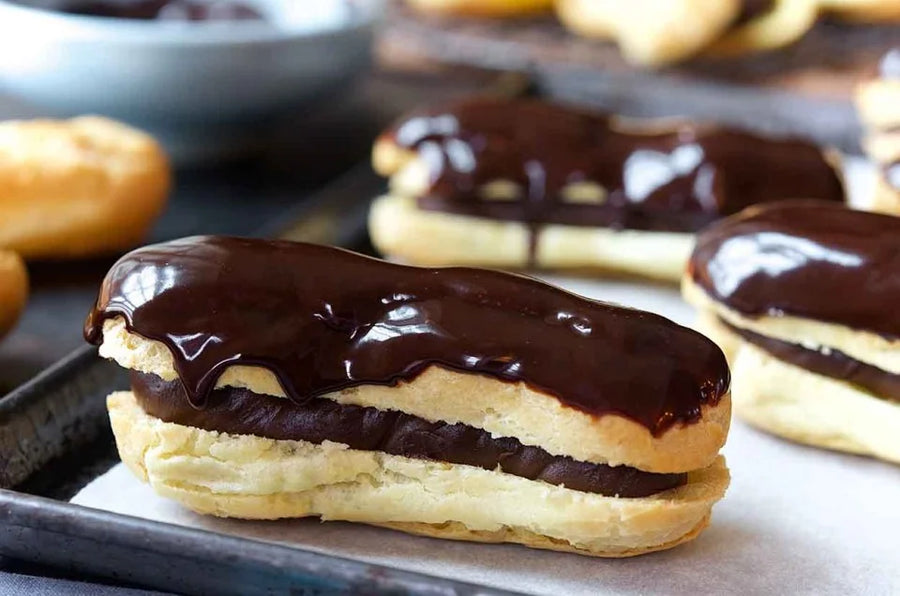 Dark Chocolate Éclairs