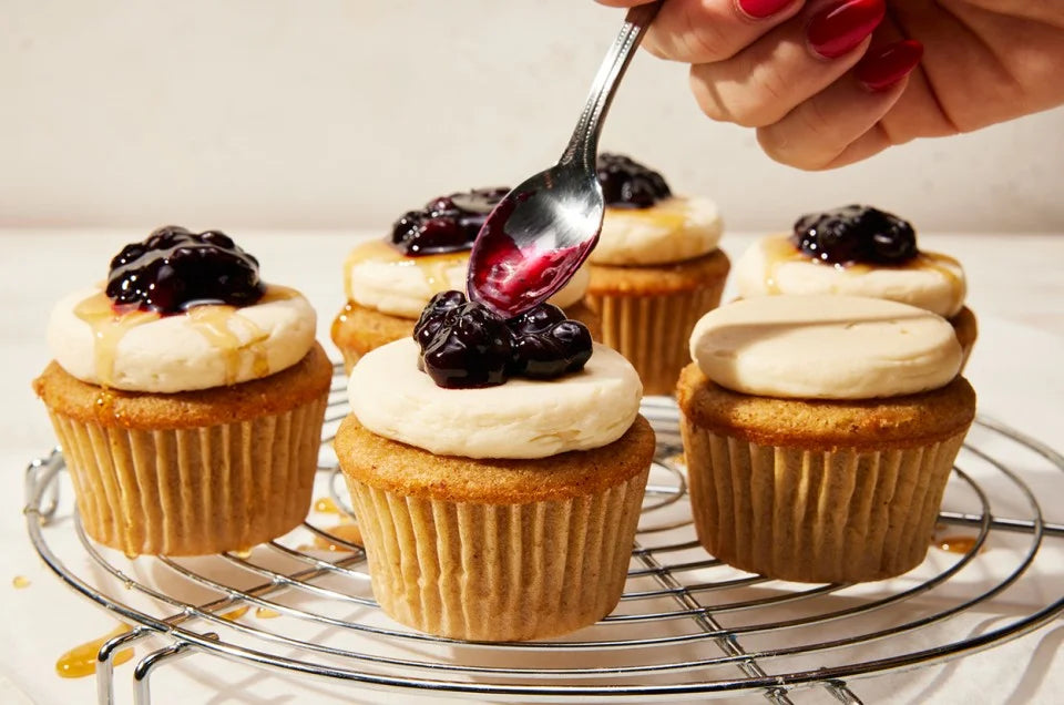 Blueberry Pancake Cupcakes