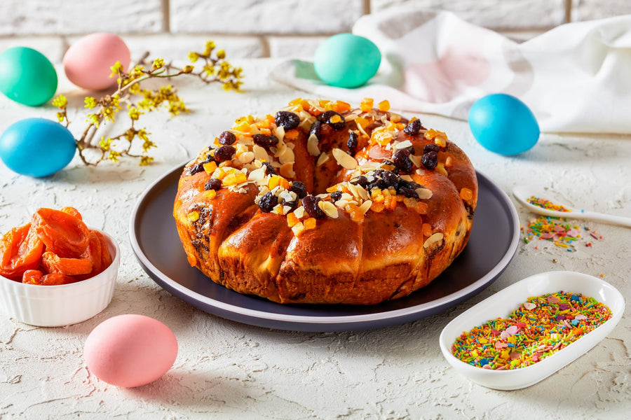 Easter Bread Wreath