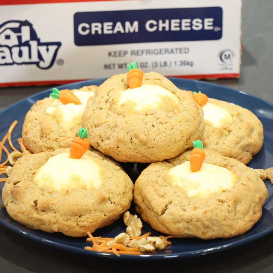 Carrot Cake Cream Cheese & Chocolate Marshmallow Chunky Cookies