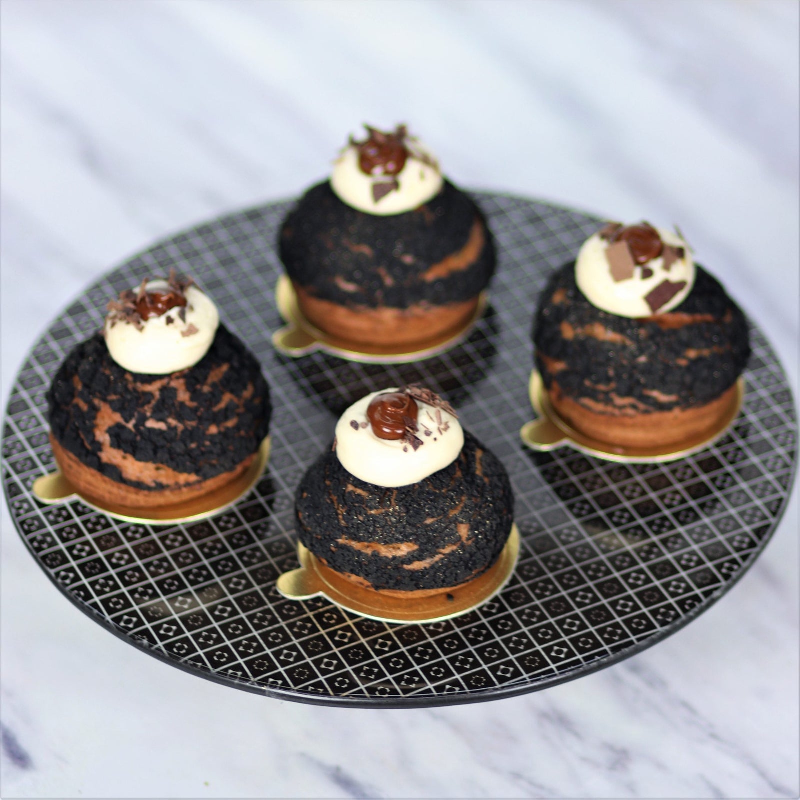 Black Sesame Cream Puff