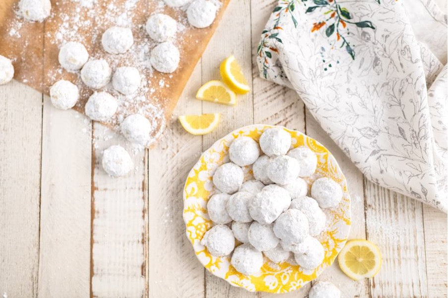 Meyer Lemon Greek Butter Cookies