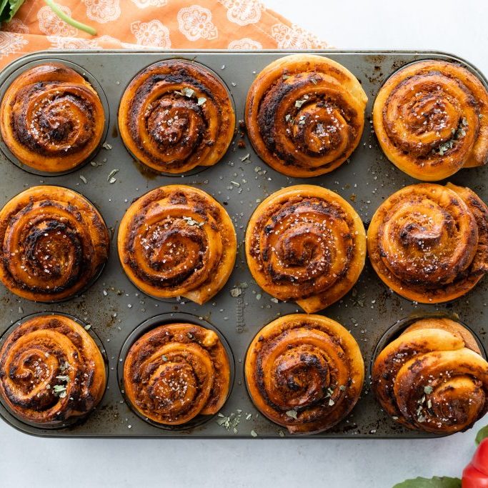 Tomato Basil & Feta Rolls