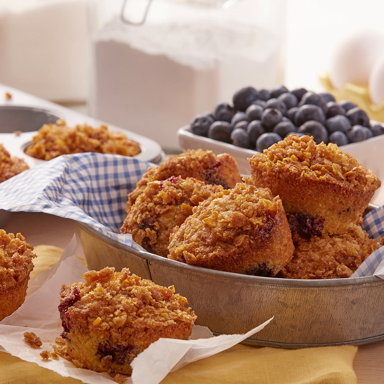 Blueberry Cornmeal Muffins
