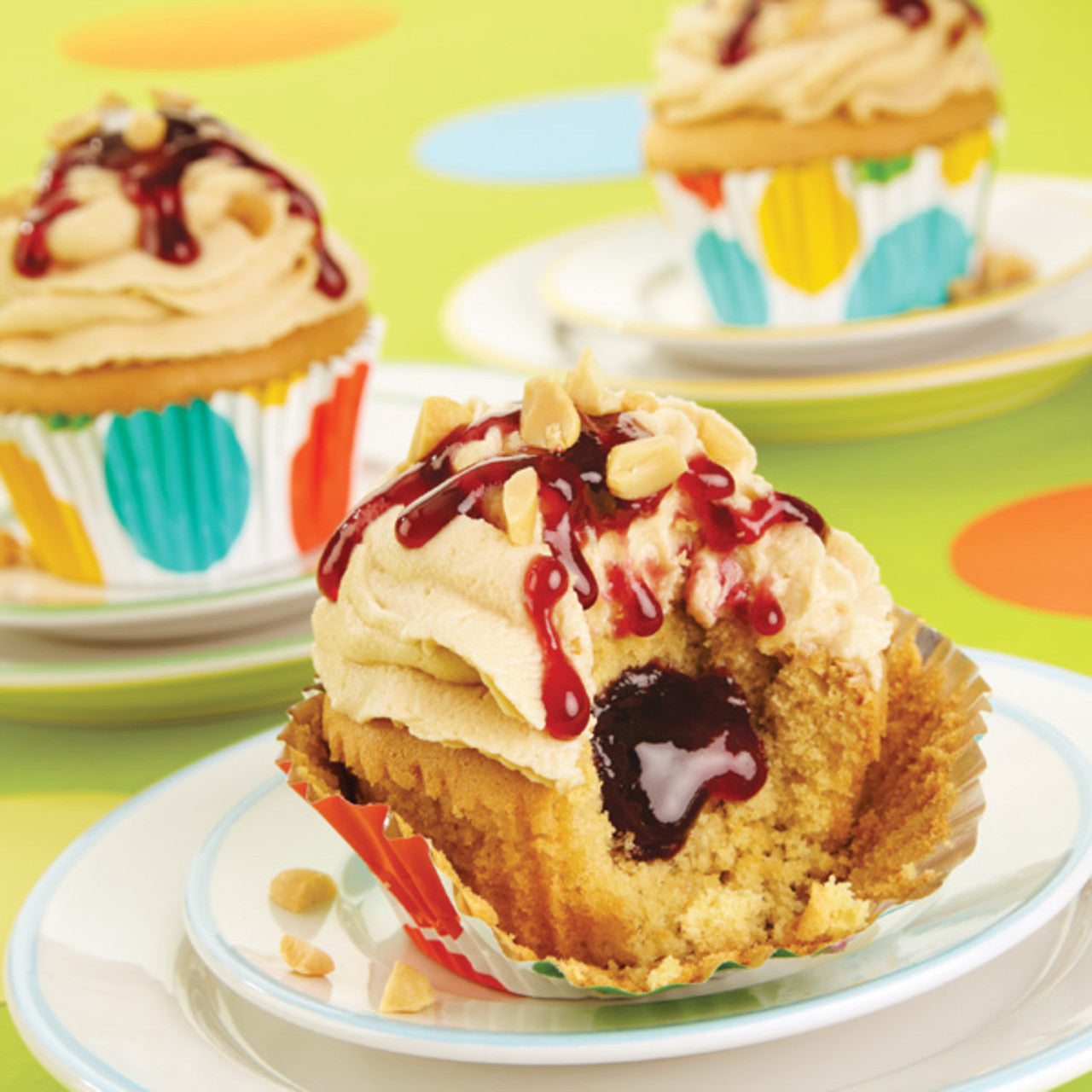 Peanut Butter and Jelly Cupcakes