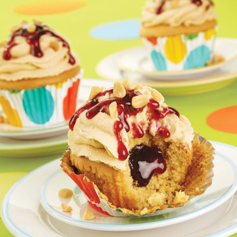 Peanut Butter and Jelly Cupcakes