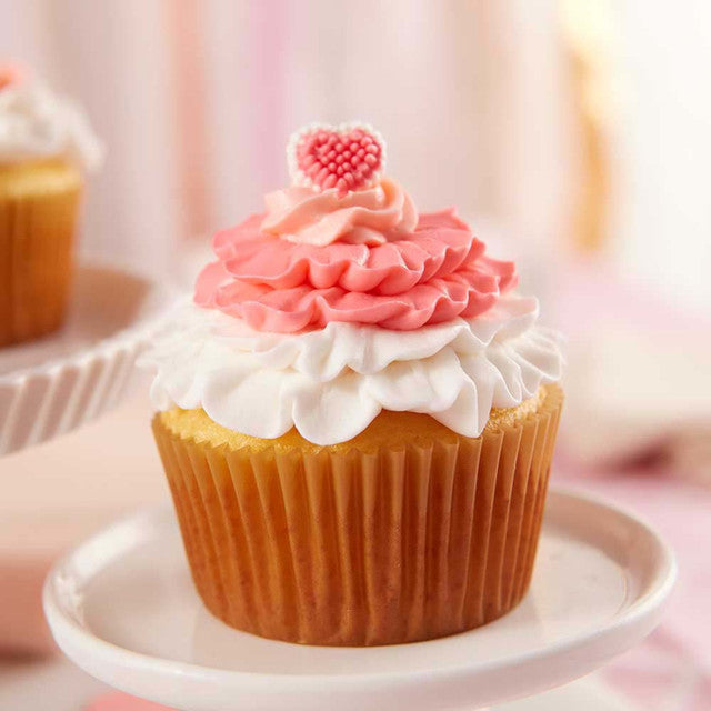 All Ruffled Up Valentine's Day Cupcakes