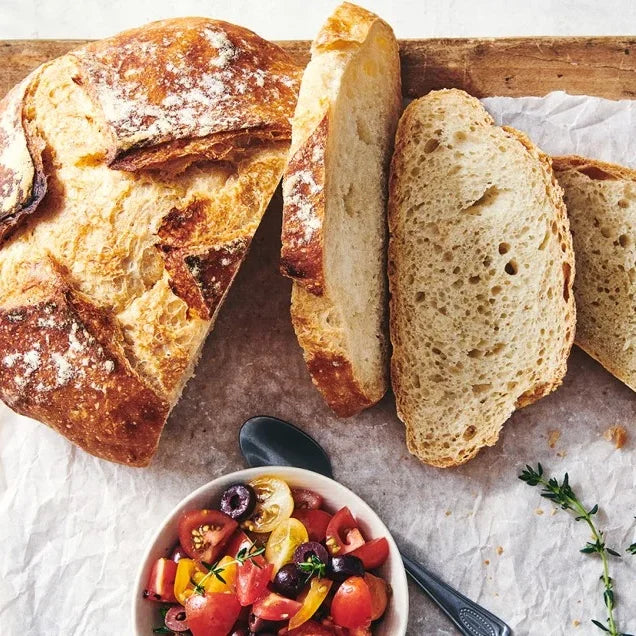 No-Knead Crusty White Bread