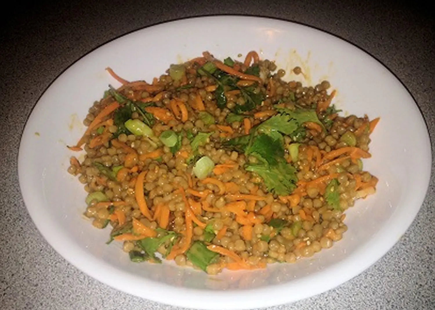 Cold Sesame Pearl Couscous