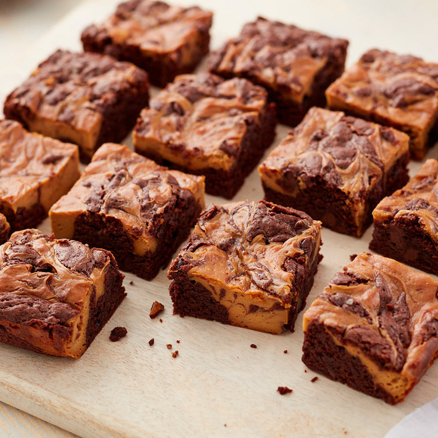 Spiced Dulce de Leche Swirl Brownies