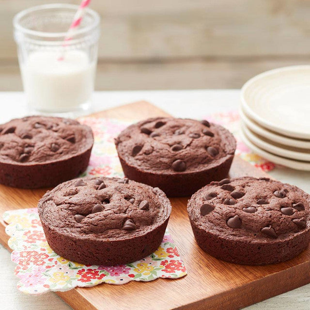Individual Chocolate Chip Brownies