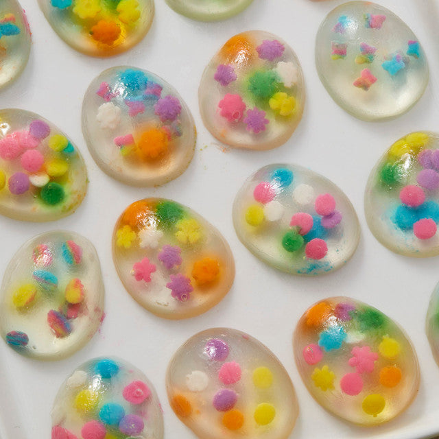 Clear Jelly Eggs with Sprinkles