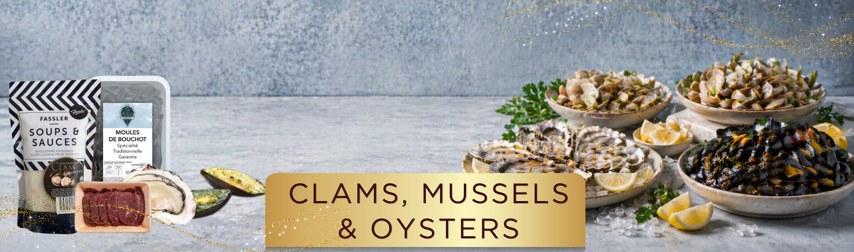 CLAMS, MUSSELS & OYSTERS