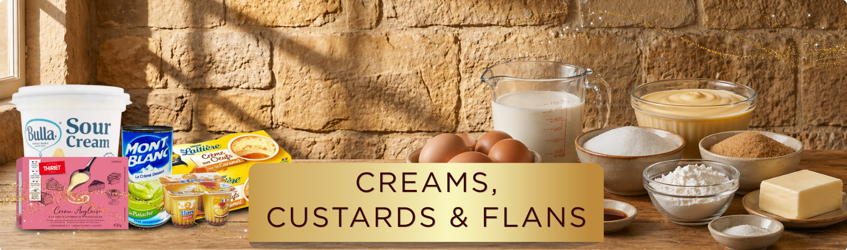 CREAM, CUSTARD & FLANS
