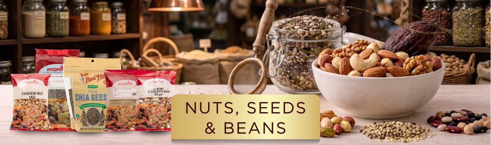 NUTS, SEEDS & BEANS