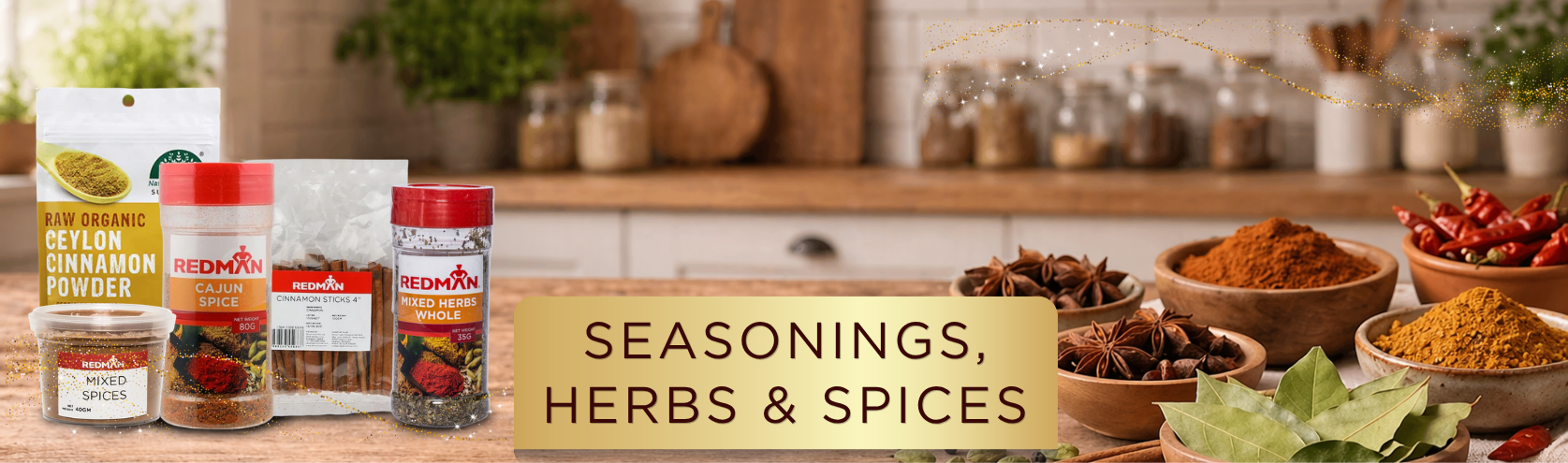 SEASONINGS, HERBS & SPICES