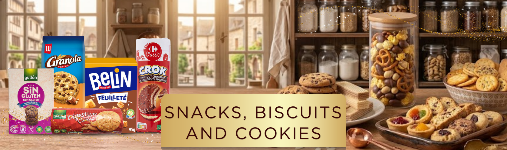 SNACKS, BISCUITS AND COOKIES