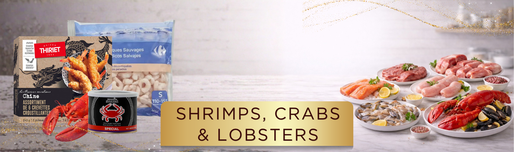 SHRIMPS, CRAB & LOBSTER