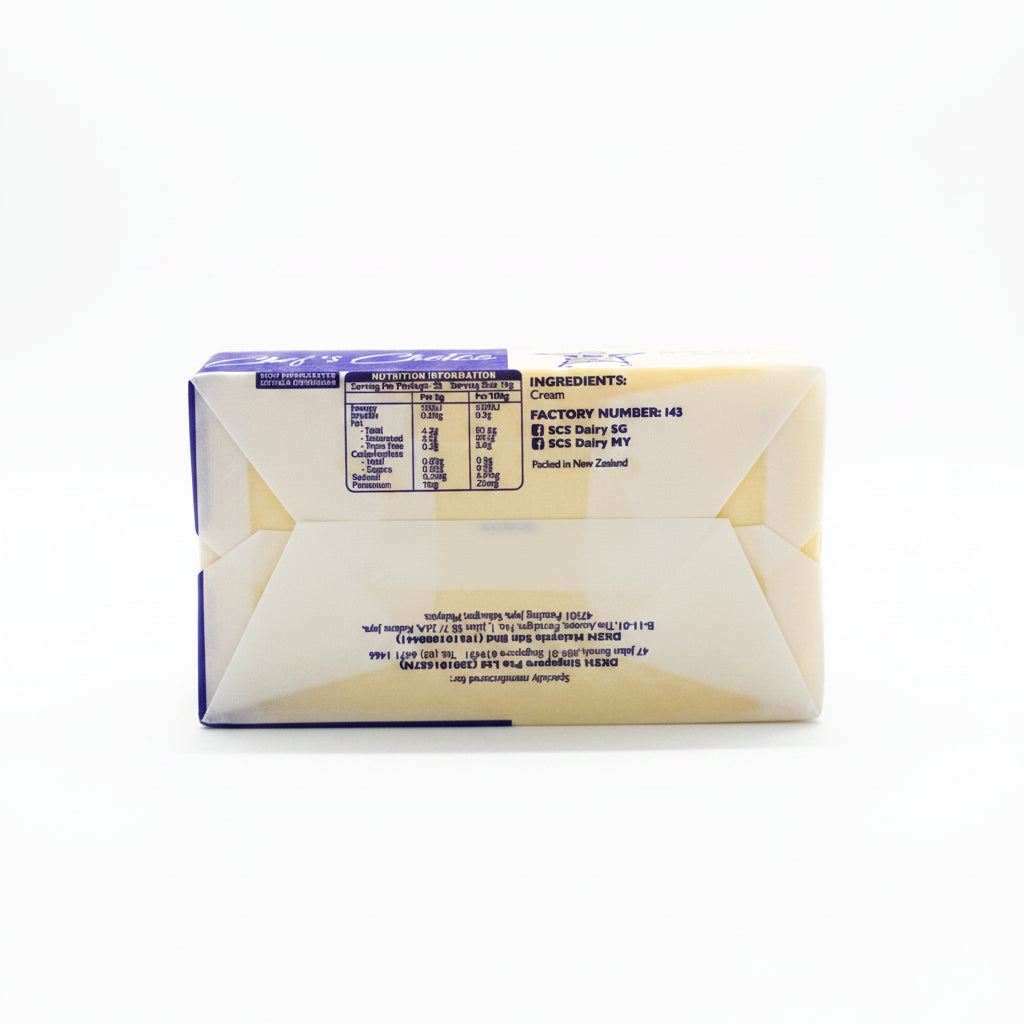 BUTTER UNSALTED (PARCHMENT) 250G