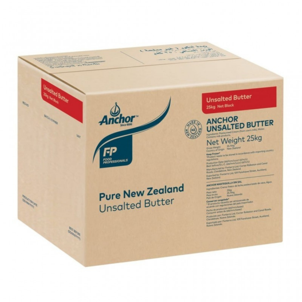 BUTTER UNSALTED-ANCHOR 25KG