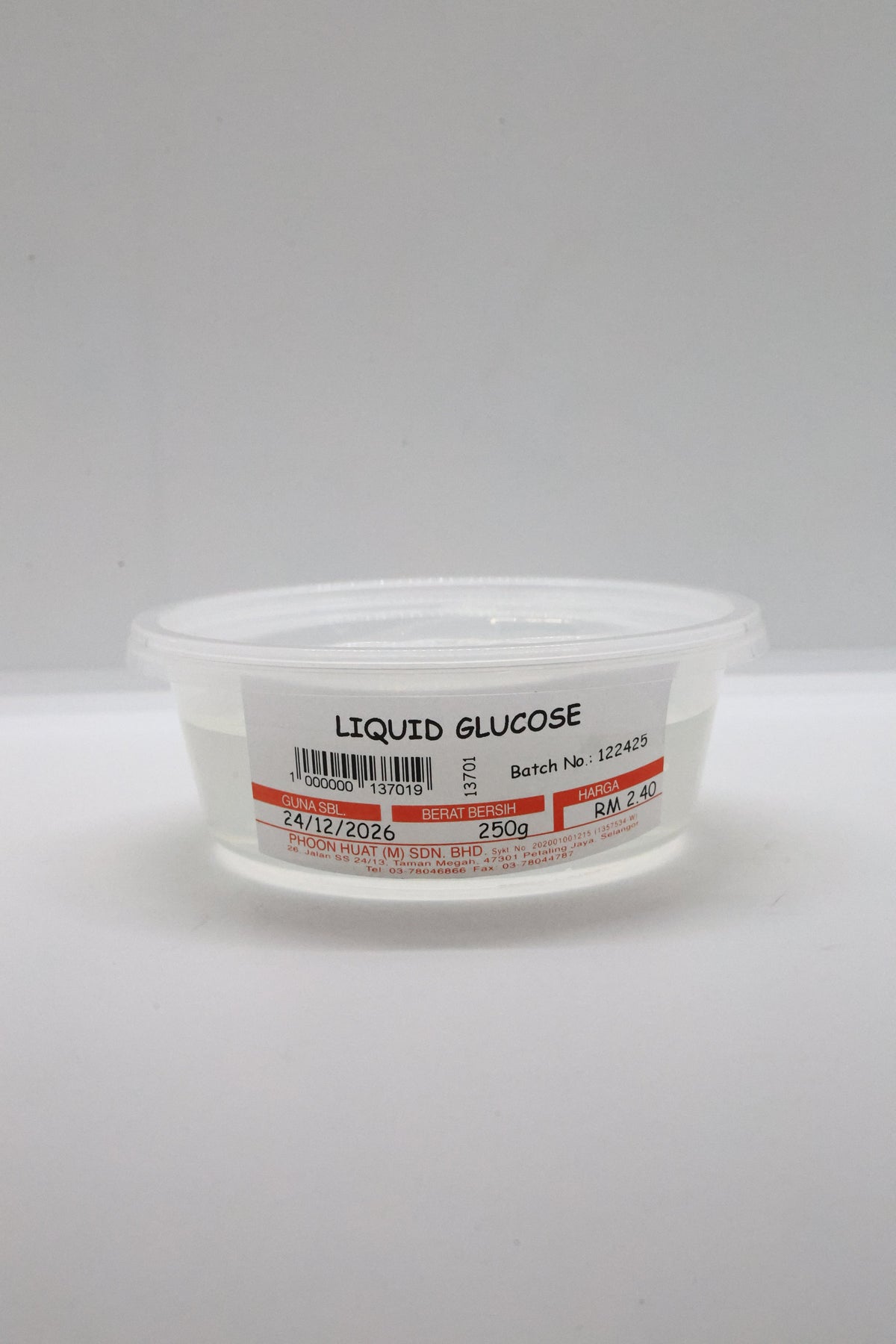 GLUCOSE SYRUP 250G