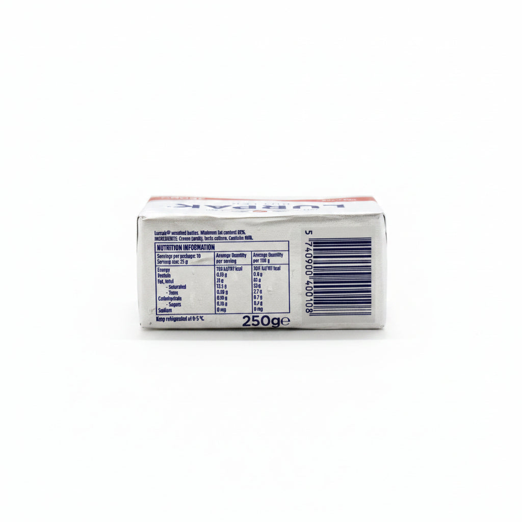 BUTTER UNSALTED 250G