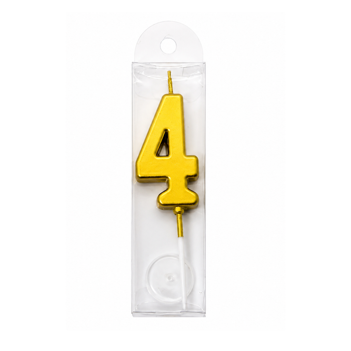 CANDLE NO.4 GOLD 1PC