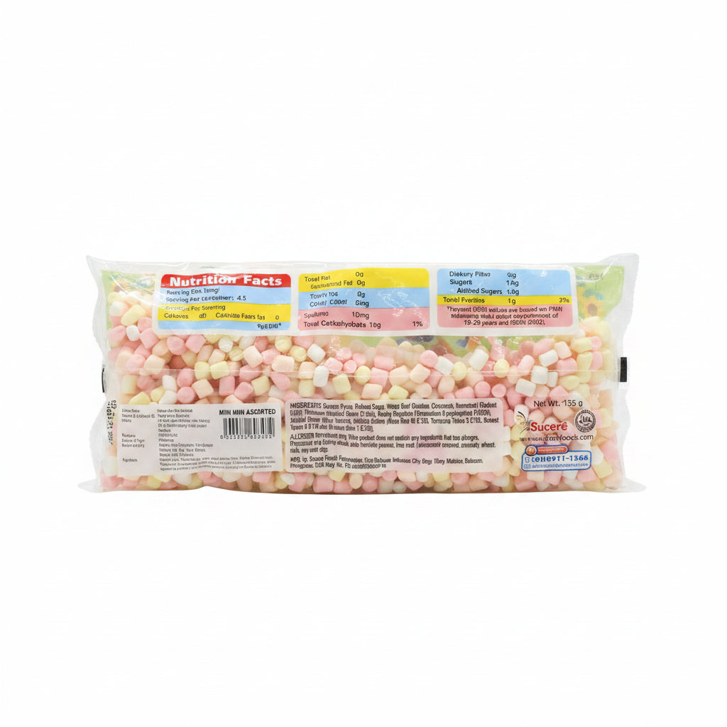 MARSHMALLOW MINI MINI ASSORTED (MELLO) 135G