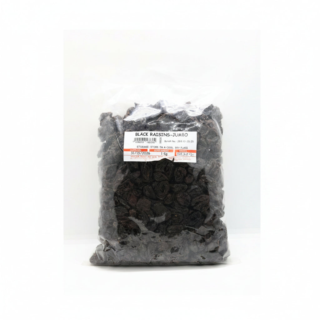 BLACK RAISINS-JUMBO 1KG