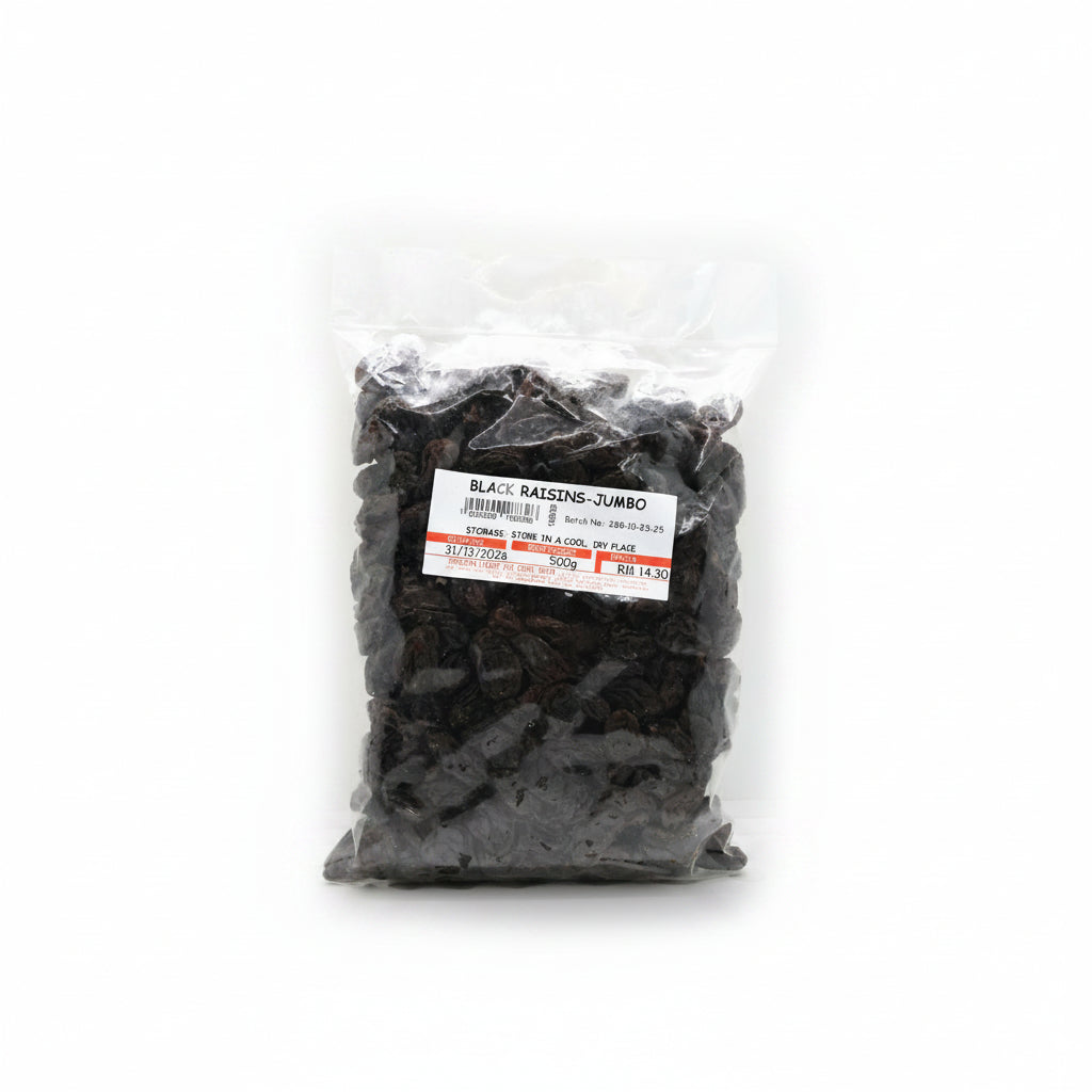 BLACK RAISINS-JUMBO 500G