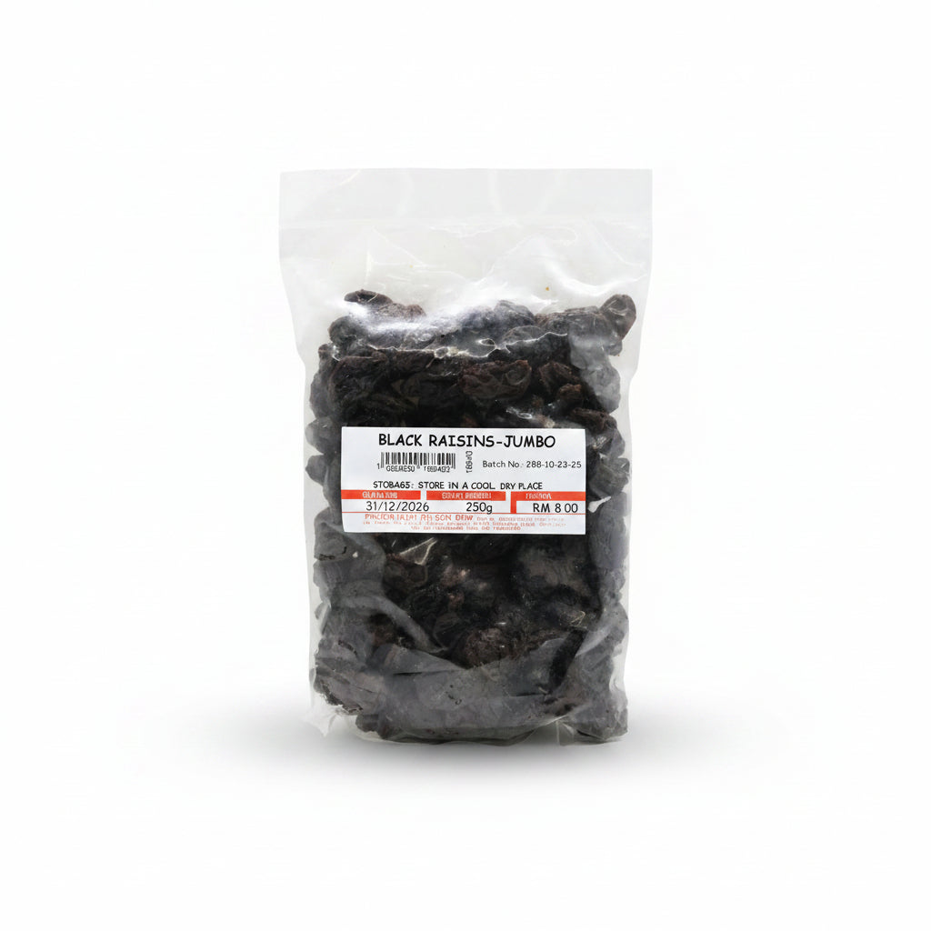 BLACK RAISINS-JUMBO 250G