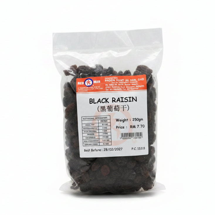 BLACK RAISINS-CALIFORNIA 250G
