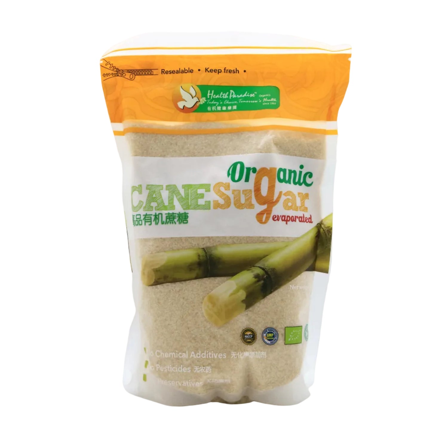 CANE SUGAR EVAPORATED ORG HP 1KG