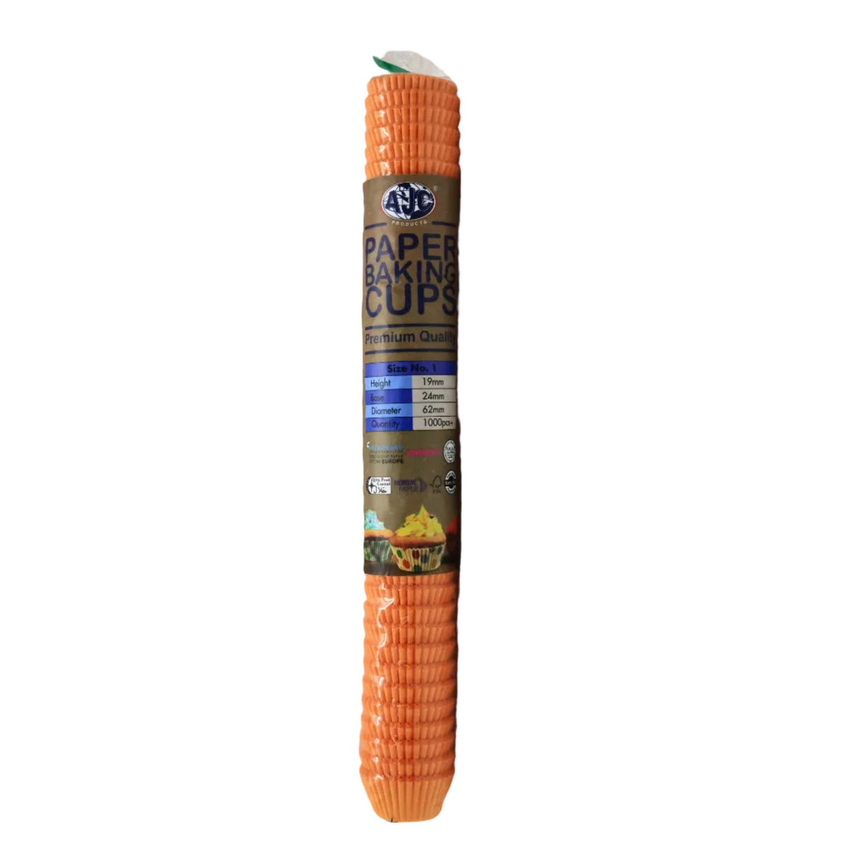BAKING CASES NO.1 ORANGE 1000PC