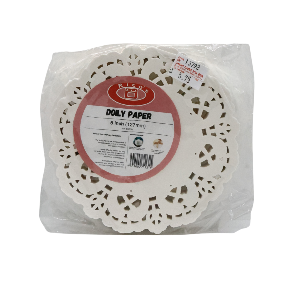 PAPER DOYLEY 5" 250PC