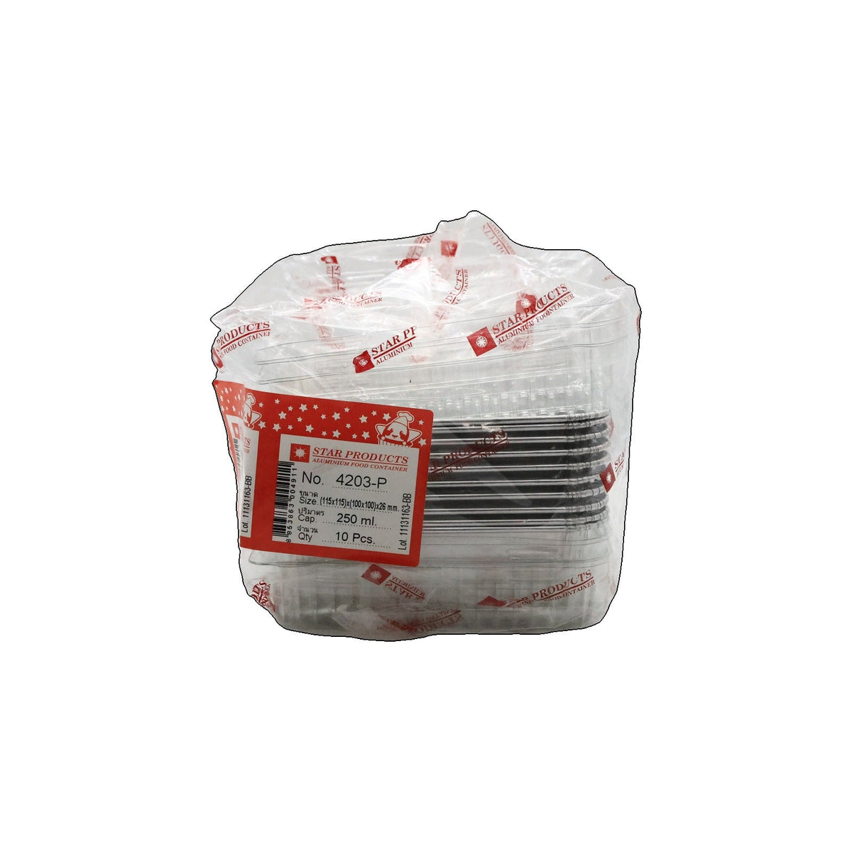 ALUMINIUM FOIL TRAY 4203P, PACK OF 10
