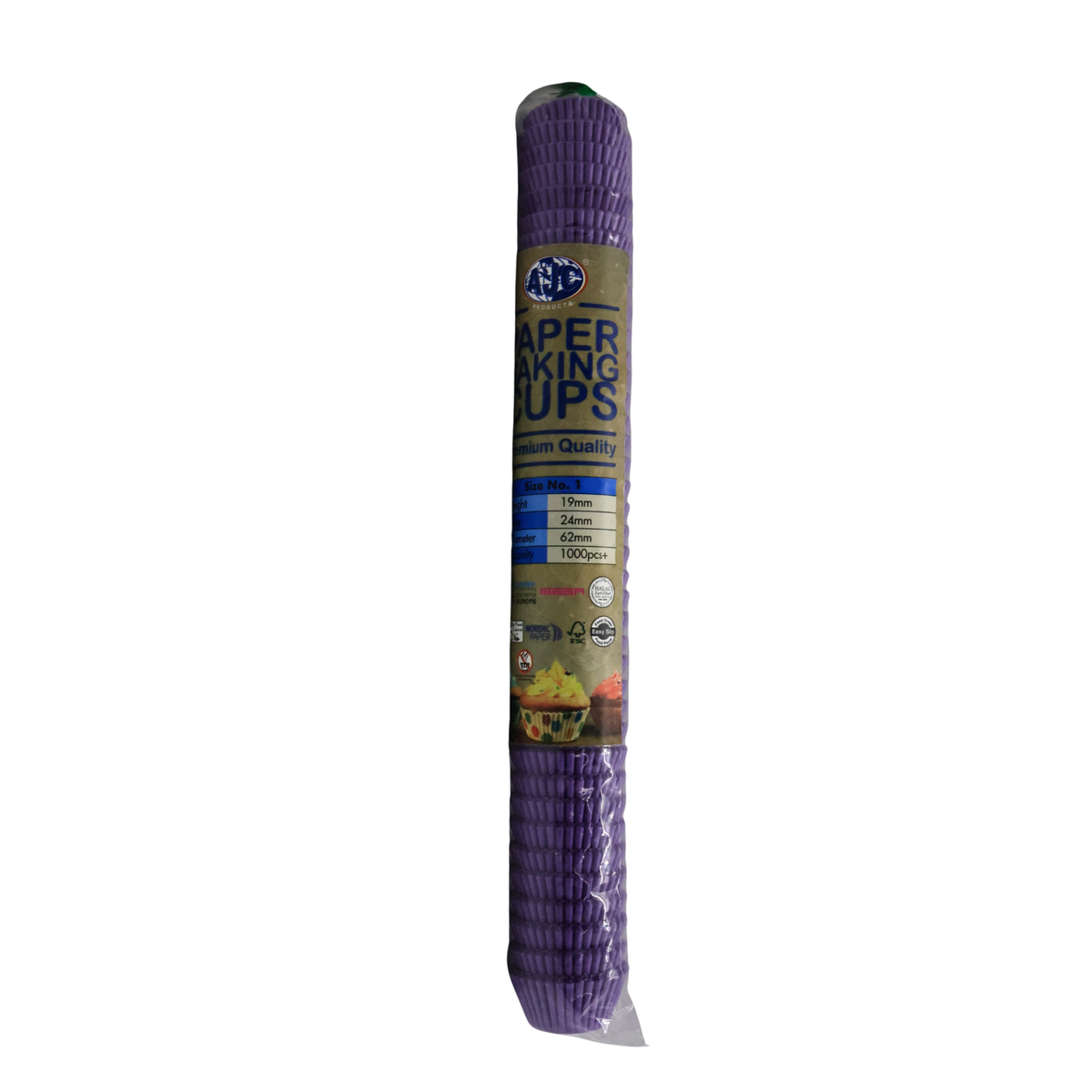 BAKING CASES PURPLE NO.1 1000PCS