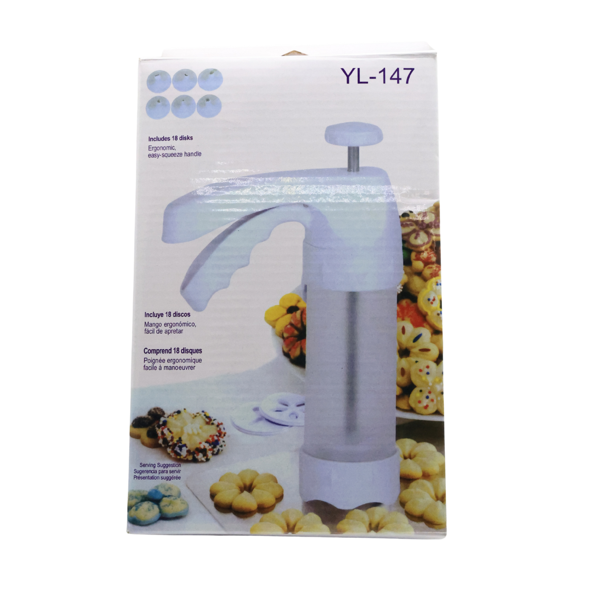PLASTIC COOKIE PRESS YL147 1SET