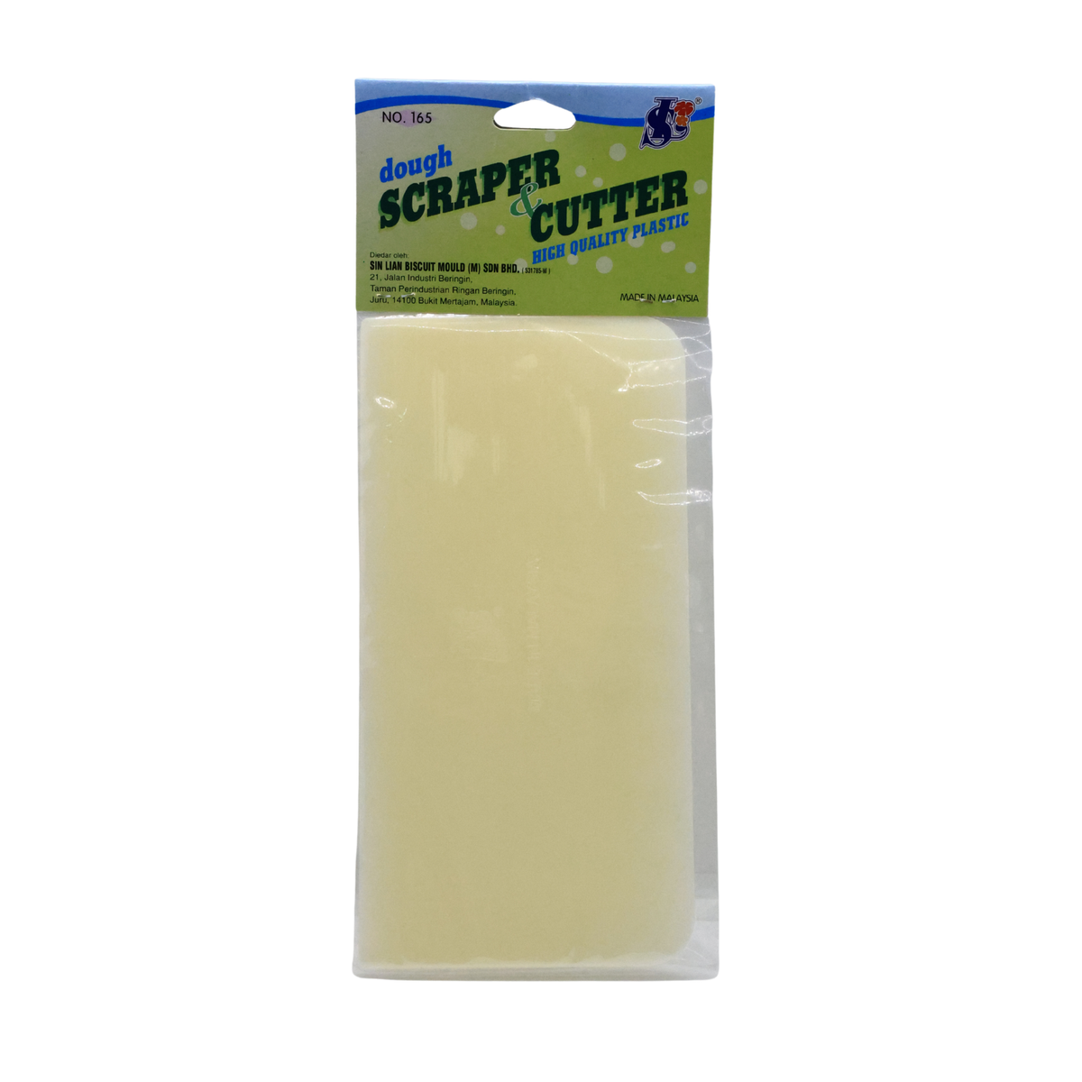 PLASTIC DOUGH SCRAPPER & CUTTER NO.165 1PC