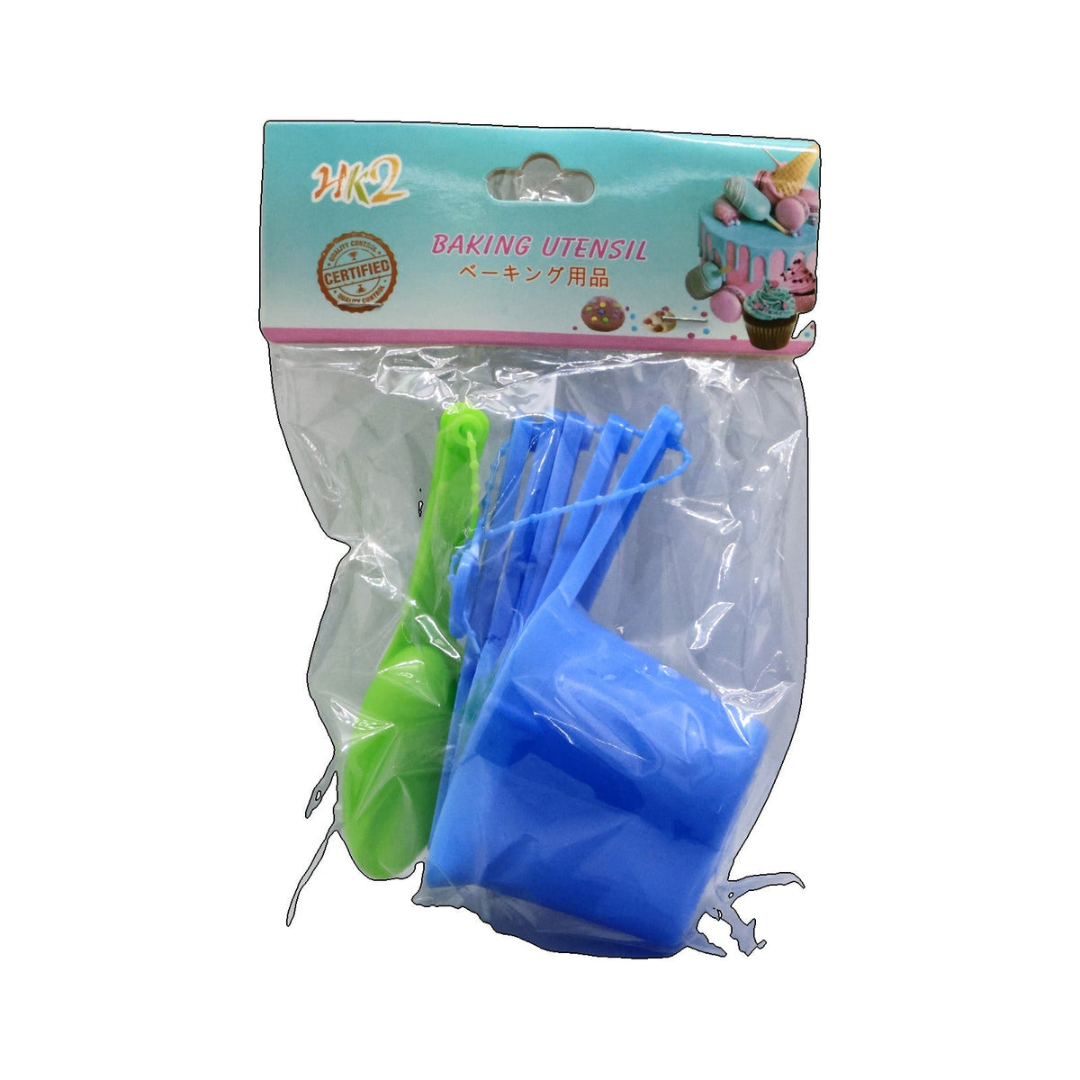 PLASTIC MEASURING SPOON & CUP SET, 9 PIECES (WY10023)