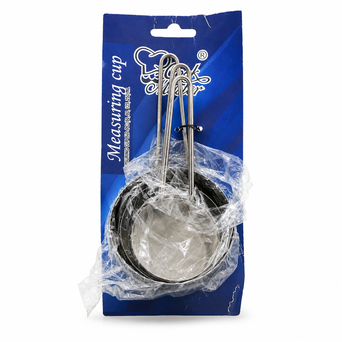 METAL MEASURING CUPS SET, 4 PIECES (7376)