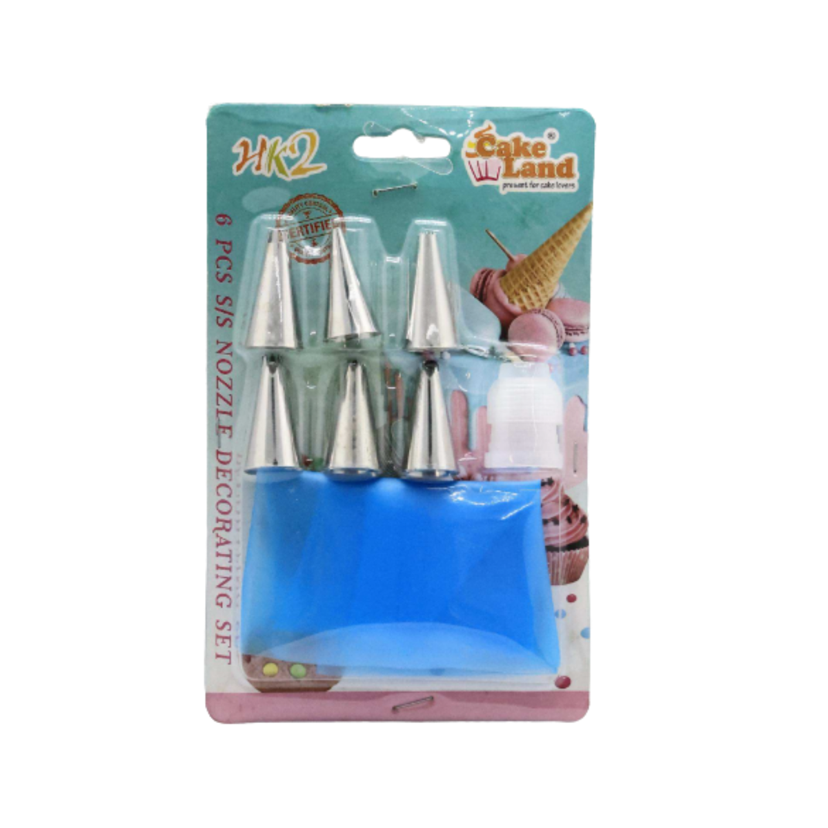PIPING BAG WITH 6'S NOZZLES SMALL (63-202335) 1PC