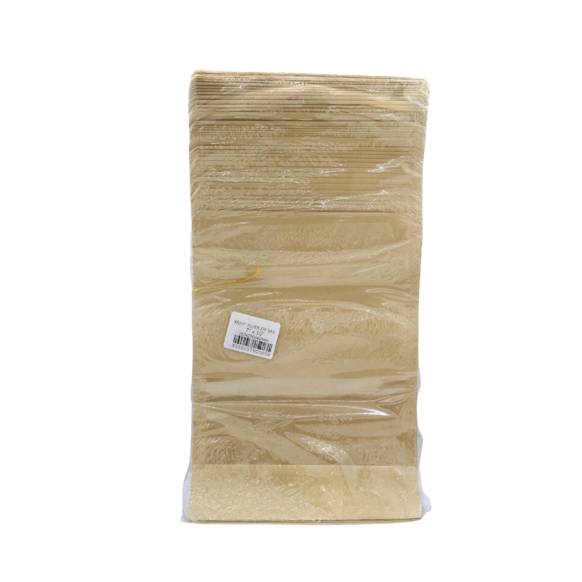 PP ZIP BAG KRAFT 180*250*40MM 100PCS