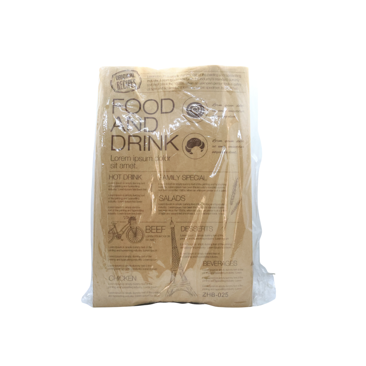 BREAD BAG PP W SEALING STRIP (L) ZHB025 20PCS