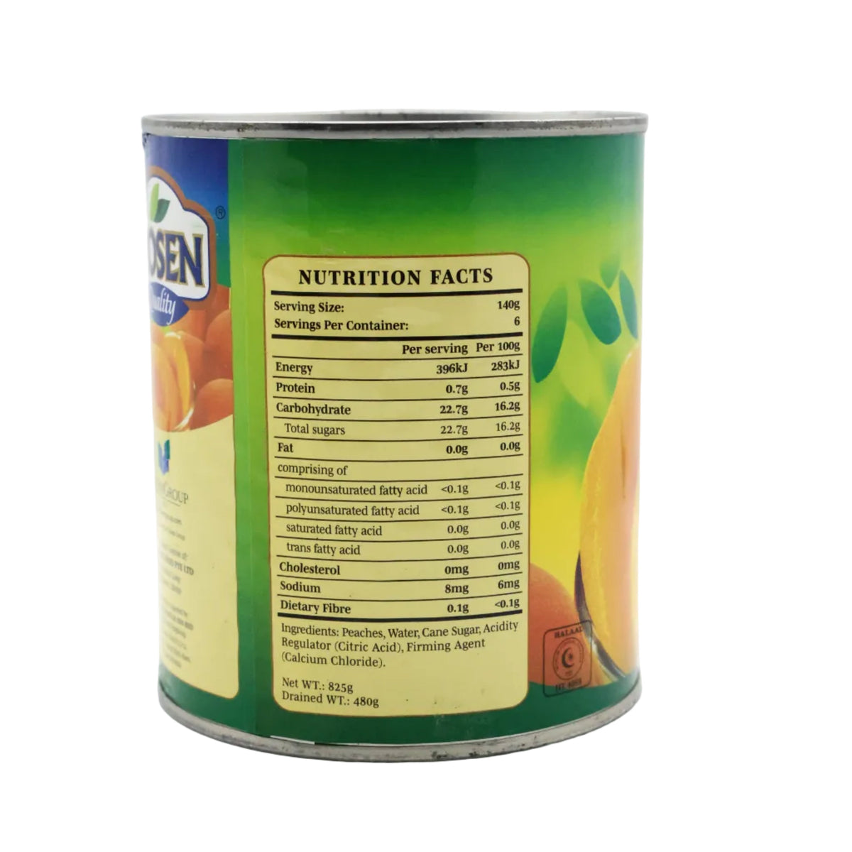 PEACH HALVES 825G